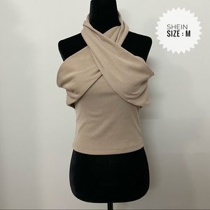 ✨Unique strapless shirt